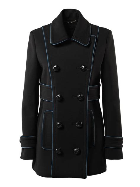 gucci double breasted wool coat|gucci women's pea coat.